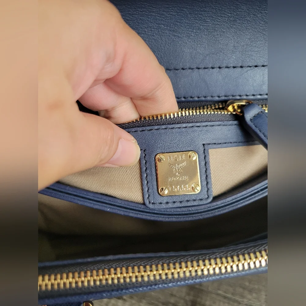 MCM Blue saffiano leather 2way bag - Picture 12 of 12